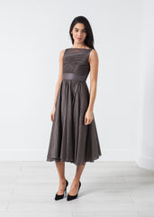 Voile Dress in Grey Pearl