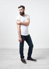 Comfort Tee in White Linen