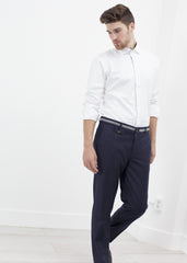 Sinclair Trouser in Navy Stripe