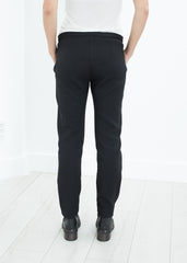 Side Zip Slim Pant in Black