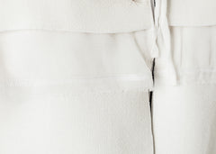 Layered Contrast Dress in Cream/Black