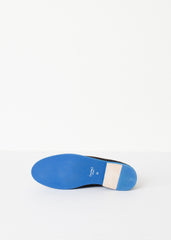 Suede Loafers - Black/Blue